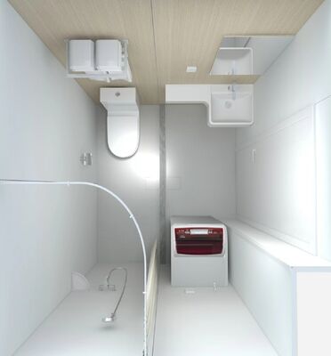 Complete SMC Integrated Prefabricated Bathroom Unit  modular complete bathroom