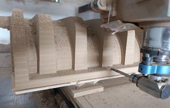 CNC Balsa Wood Mold Pattern Mold для ГФРП, изготовленная из дерева