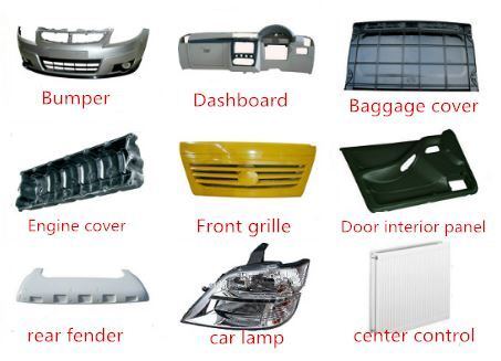 SMC Формованные автозапчасти из ФРП Заказ автомобиля Передний задний бампер Легкая внешняя отделка